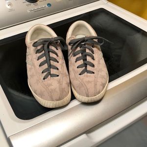 Tretorn Pink Suede star sneakers